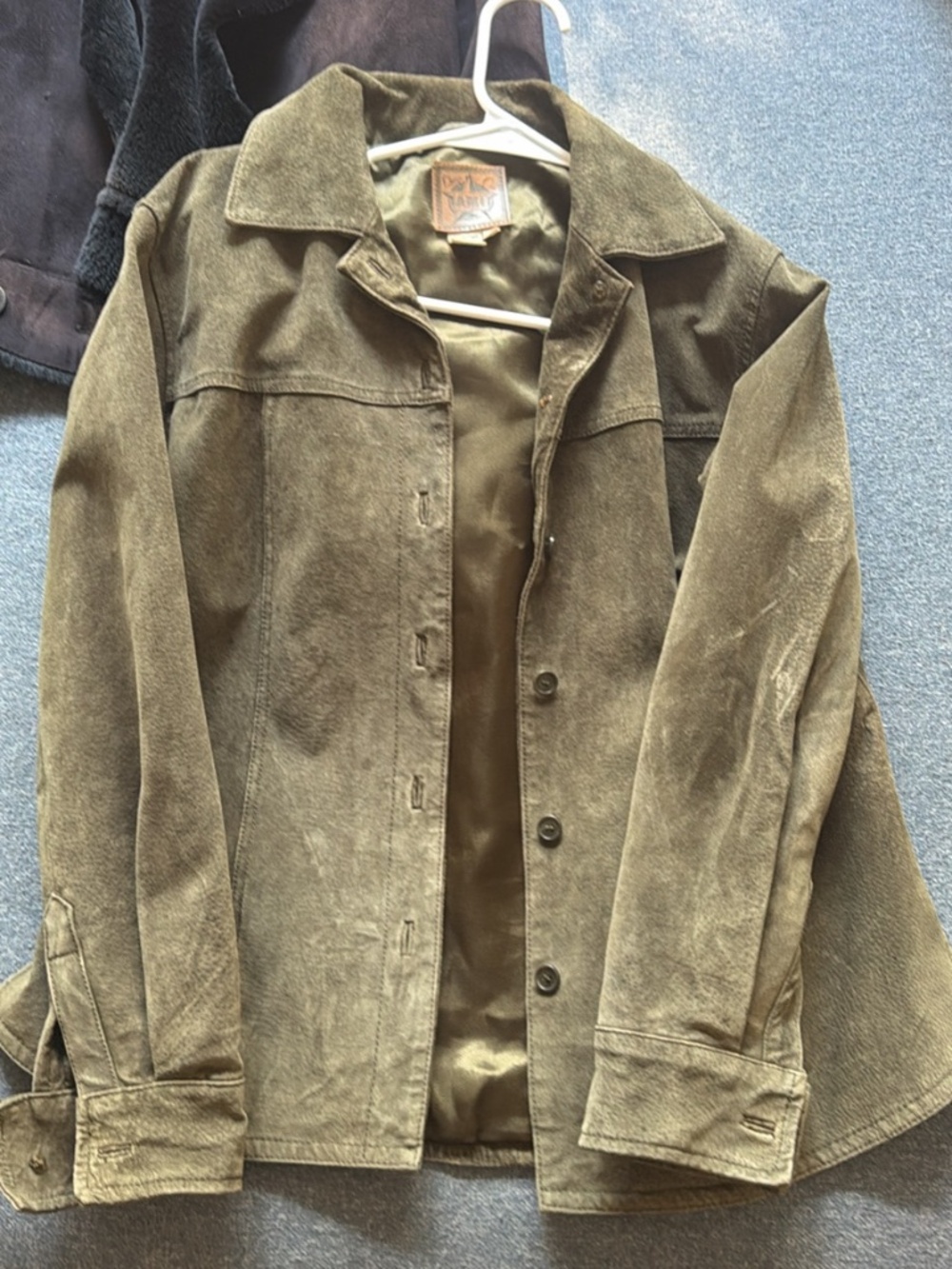 Olive Green leather jacket